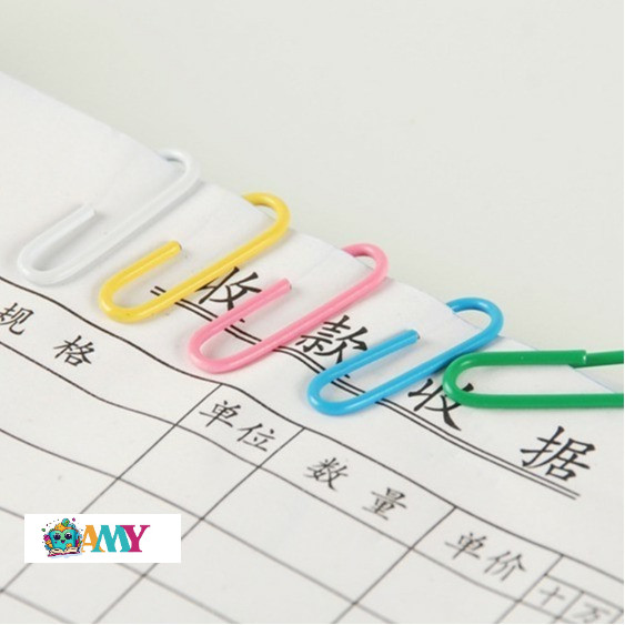 

(1TUBE ISI 100PCS) JOYKO PAPER CLIP WARNA 100 C 3100 AMY STASIONARY