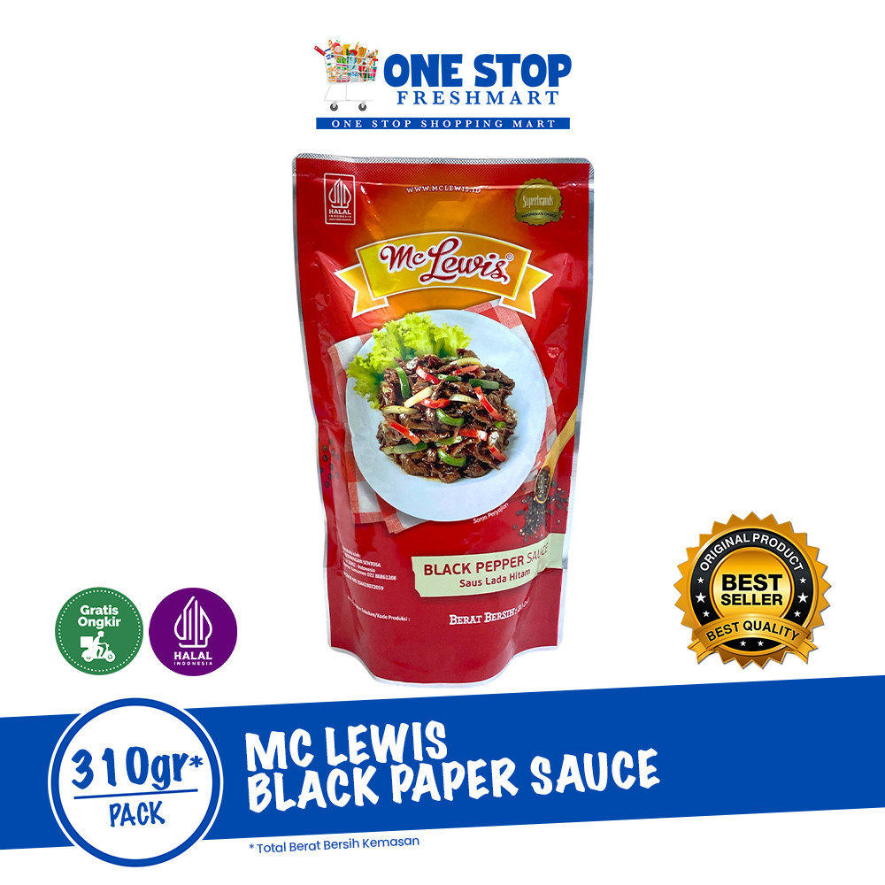 

MC LEWIS BLACK PEPPER SAUCE 310GR
