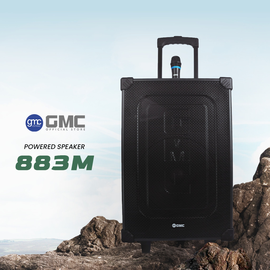 GMC Speaker Bluetooth Portable 12" 12In 12Inch 12 Inch 883M 130W USB, SD, AV In, FM Radio, Karaoke J