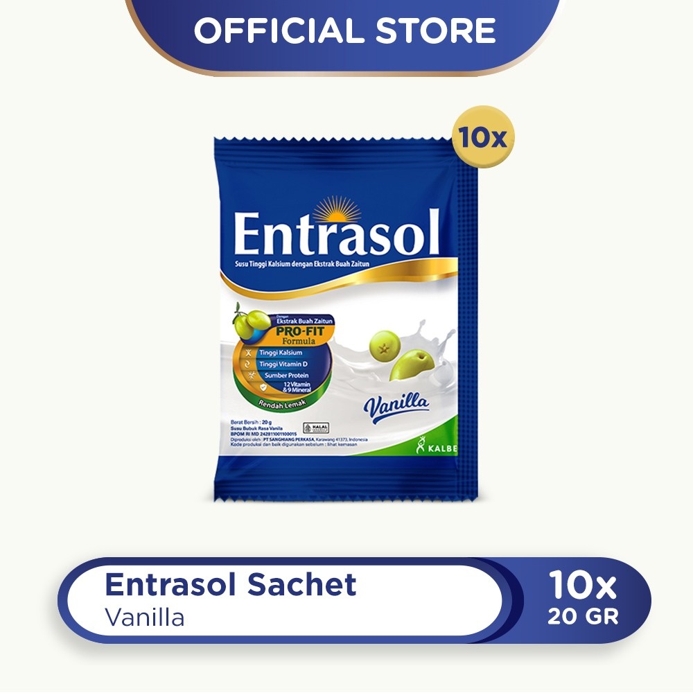 

ENTRASOL SACHET VANILLA 10x20G