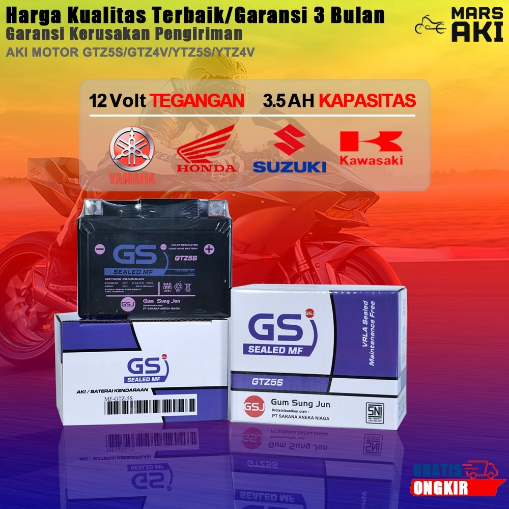 Aki Motor Yamaha Mio Soul Mio Soul GT Mio M3 Mio J Mio GT Accu Kering MF Kering