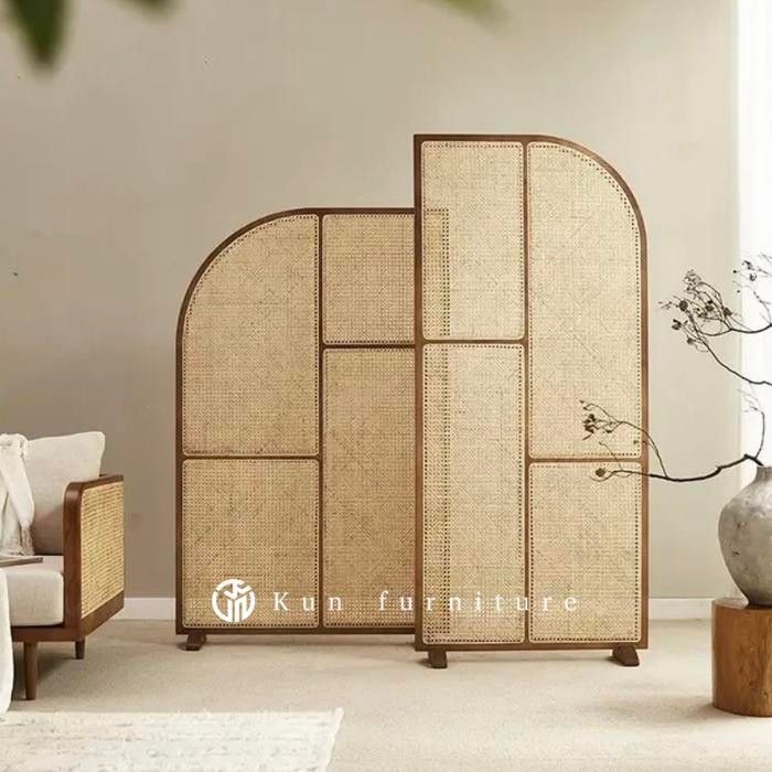 Sketsel Partisi Ruangan Minimalis – Penyekat Ruangan Kayu Jati Modern