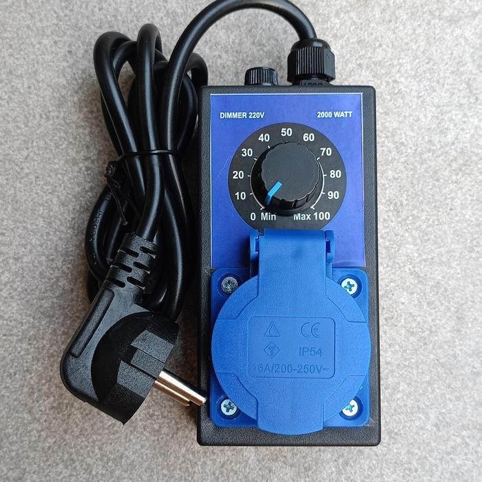 Dimmer Pengatur Kecepatan 2000W AC 220V With Fuse