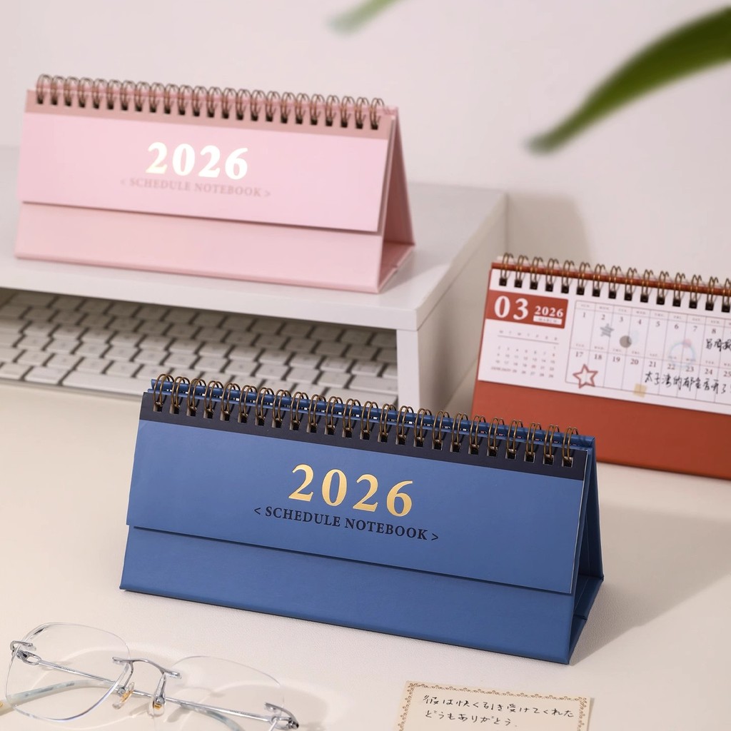 

2026 Mini Desk Calendar - INS Style Planner with Monthly Tear-off Pages & Checklist
