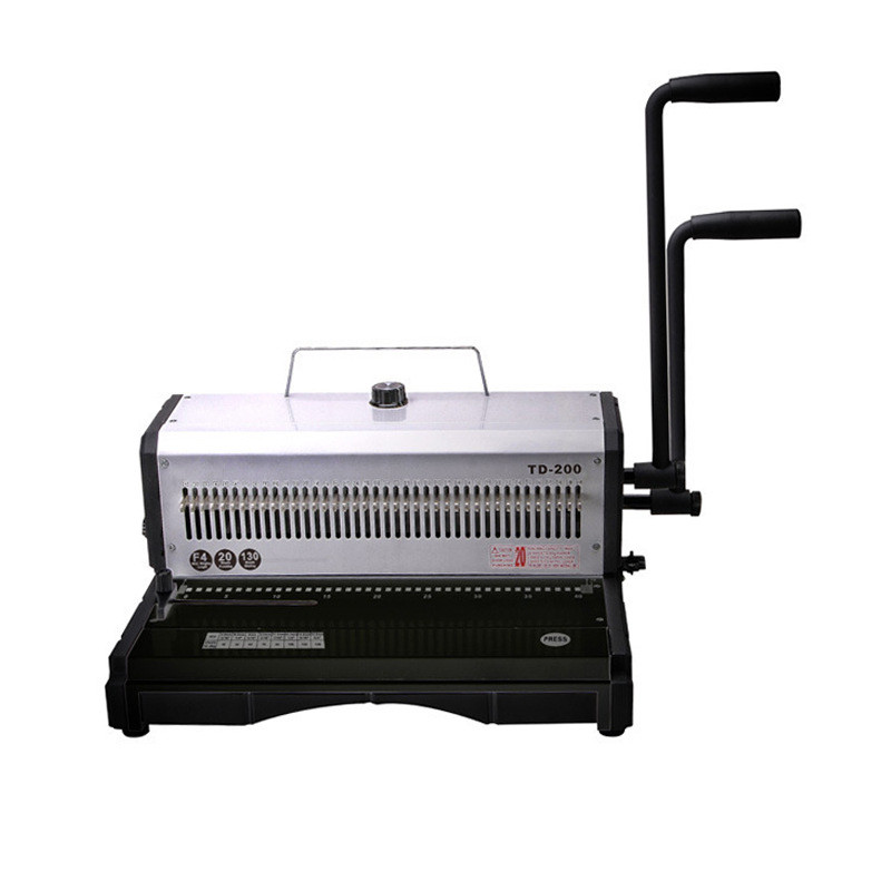 

Manual heavy duty iron ring binding machine desk calendar calendar bookbinding machine 40 hole punching machine 33cm TD-200