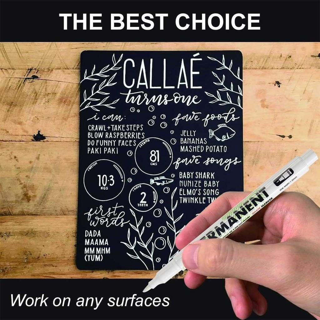 

VERDOSTR LIT-ONTNMA Spidol Ban Permanen Oil Based Marker Waterproof 1mm 1PCS - L-580