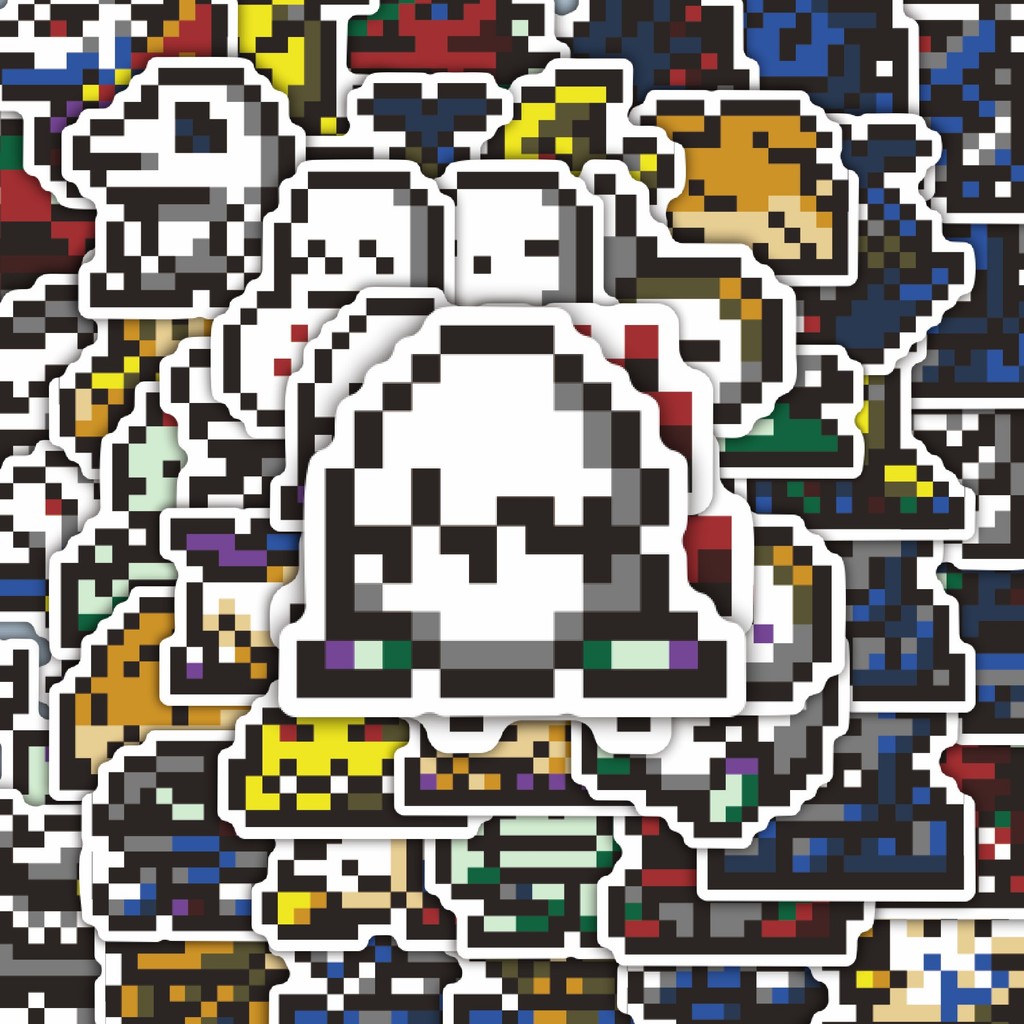 

100PCS Lucu Stiker Pixel Digimon V20 Stiker Aesthetic Stiker Anti Air Stikers Berperekat Waterproof sticker decal buat Motor Helm Buku Journal Koper Casing HP Laptop Botol Minum Hadiah anak