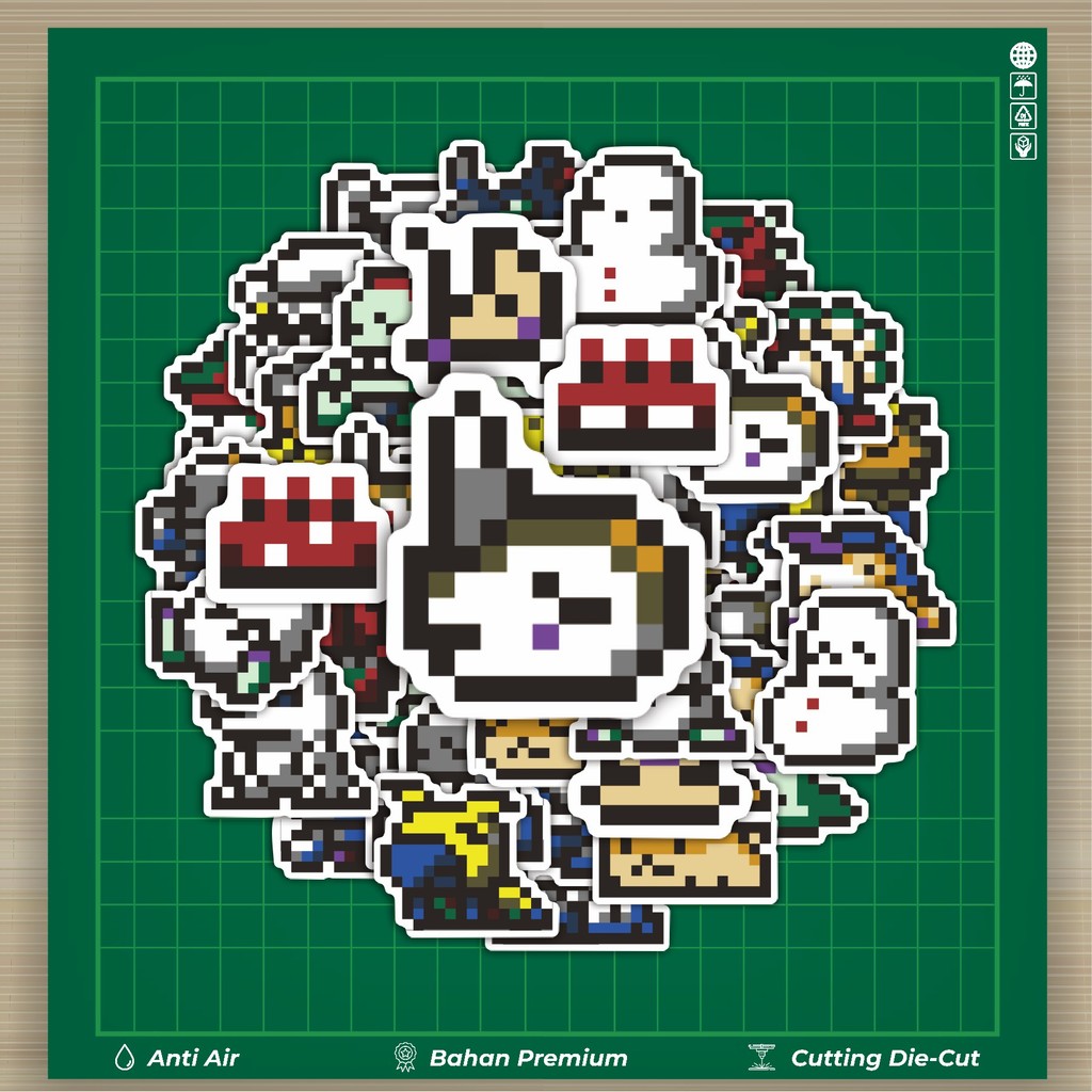 

HOT 50 PCS STIKER Stiker Pixel Digimon V20 Stiker Fashion Cars Decal Dingin Kartu Album Custom Vinyl Anti Air- Sticker Aesthetic Buku Journal Koper Casing HP Tablet Laptop Helm Motor Botol Minum