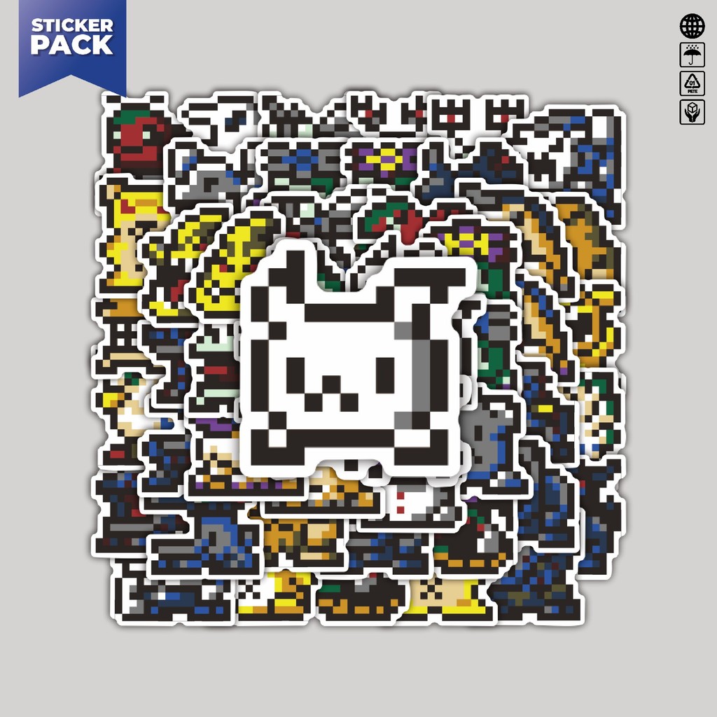 

[100PCS]Stiker Pack Stiker Pixel Digimon V17 Aesthetic Vinyl Anti Air Dekorasi Sticker Laptop Buku Journal Koper Helm Casing HP Gitar Helm Skateboard
