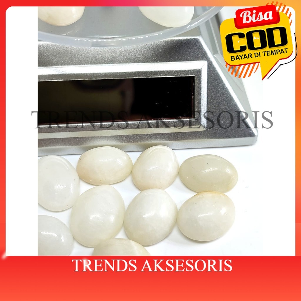 [TRENDS COD].  Batu Akik Mani Gajah Putih Kristal Bisa Bergerak didalam air cuka / Batu Akik Mani Ga