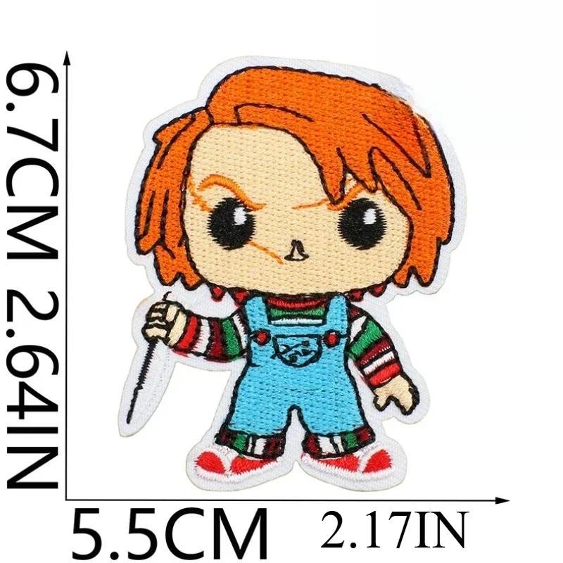 

Horror Doll Embroidery Cloth Sticker Halloween Dress-up Ghost Patch Sticker Ghost Bride Chapter Sticker Costume Accessories