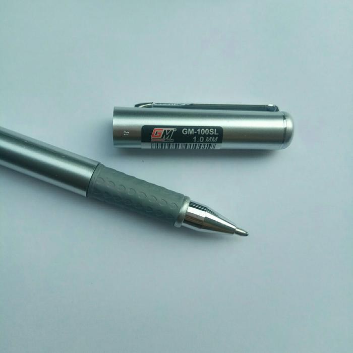 

Gel Ink Pen / Gadjah Mada Gel pen/ GM-100 SL 1.0MM / Silver