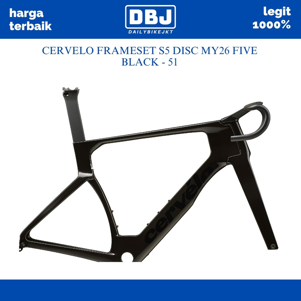 CERVELO FRAMESET S5 DISC MY26 FIVE BLACK - 51