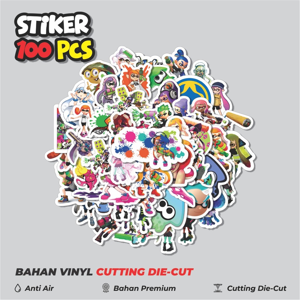 

Terbaru! 50 pcs Stiker Game Series Splatoon Karakter Mix 4 Dekorasi Lucu Kreatif untuk Notebook, Skateboard, HP