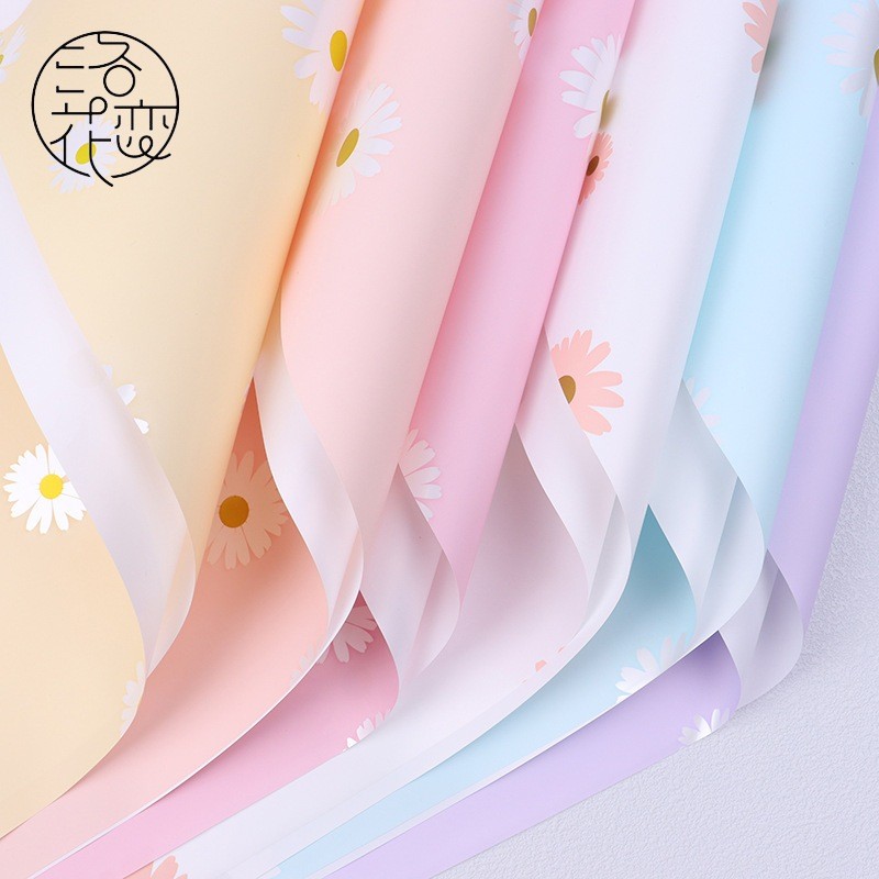 

[ 20 LEMBAR ] Kertas Buket Bunga Motif Daisy Flower Wrapping Paper Cellophane Florist KB6111