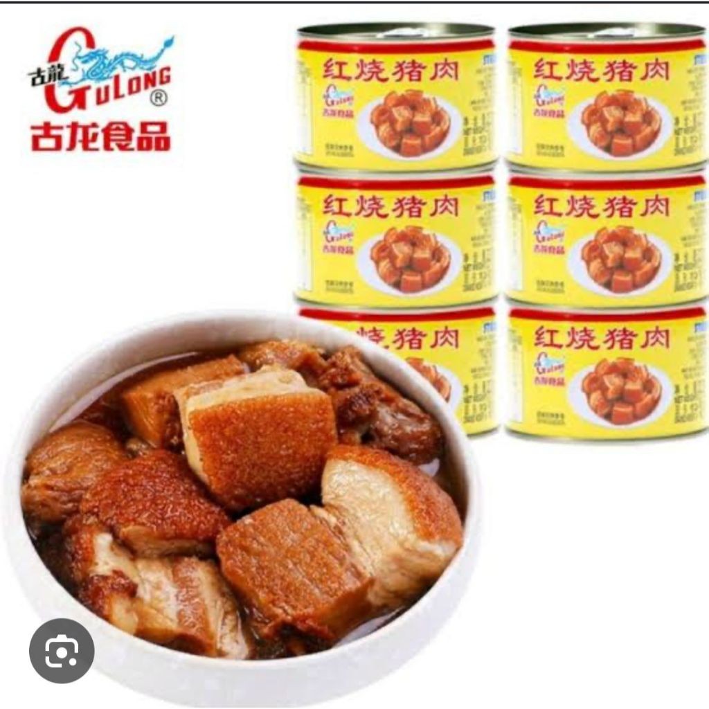 

Gulong Stewed Pork 256g | Daging Babi Kaleng Siobak l Samcan Kaleng Hong Shao Rou Makanan Siap Saji Import China