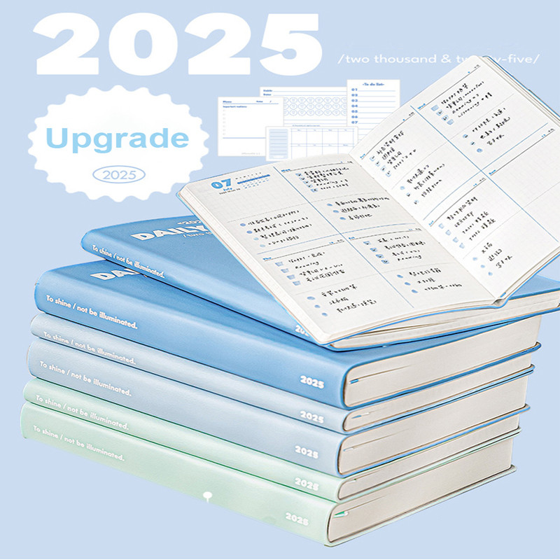 

Planwith Annual Notebook 2025 Planner Annual Year Monthly Weekly Daily Plan Journal Day Organization Agenda Office Supplies