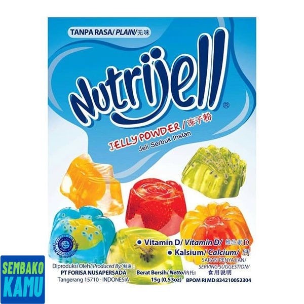 

Nutrijell Rasa Plain 15 gr
