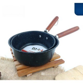 Panci Susu Milk Pot Bintik Hitam Panci Rebus Mie Air Teflon Penggorengan Anti Lengket Panci Masak