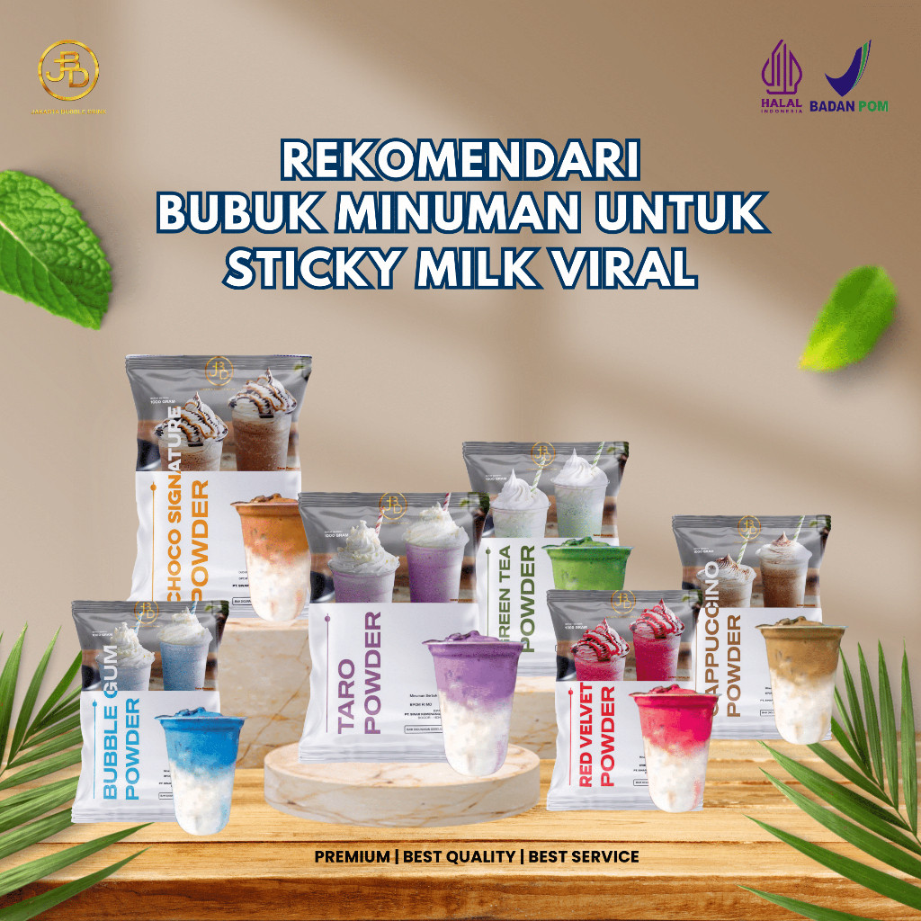 

New [BUBUK STICKY MILK VIRAL] Bubuk Minuman Premium 1kg Aneka Rasa Smoothies Choco Fruit powder SeriesPremium