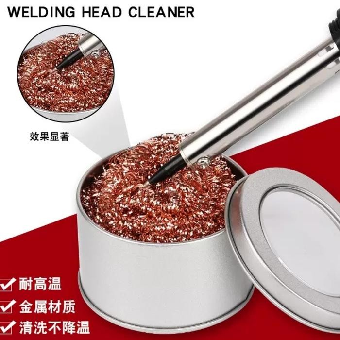 tempat & pembersih mata solder cleaning serabut tembaga cleaner asli