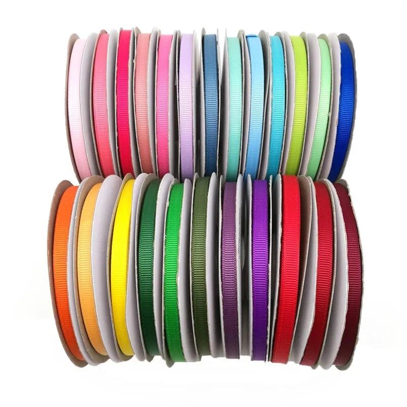 

(18Meters) 1/4" 0.6cm 6mm Grosgrain Ribbon/100% Polyester Ribbon Grosgrain/Narrow Width Grosgrain Ribbon 6mm Multi Colors 4A06