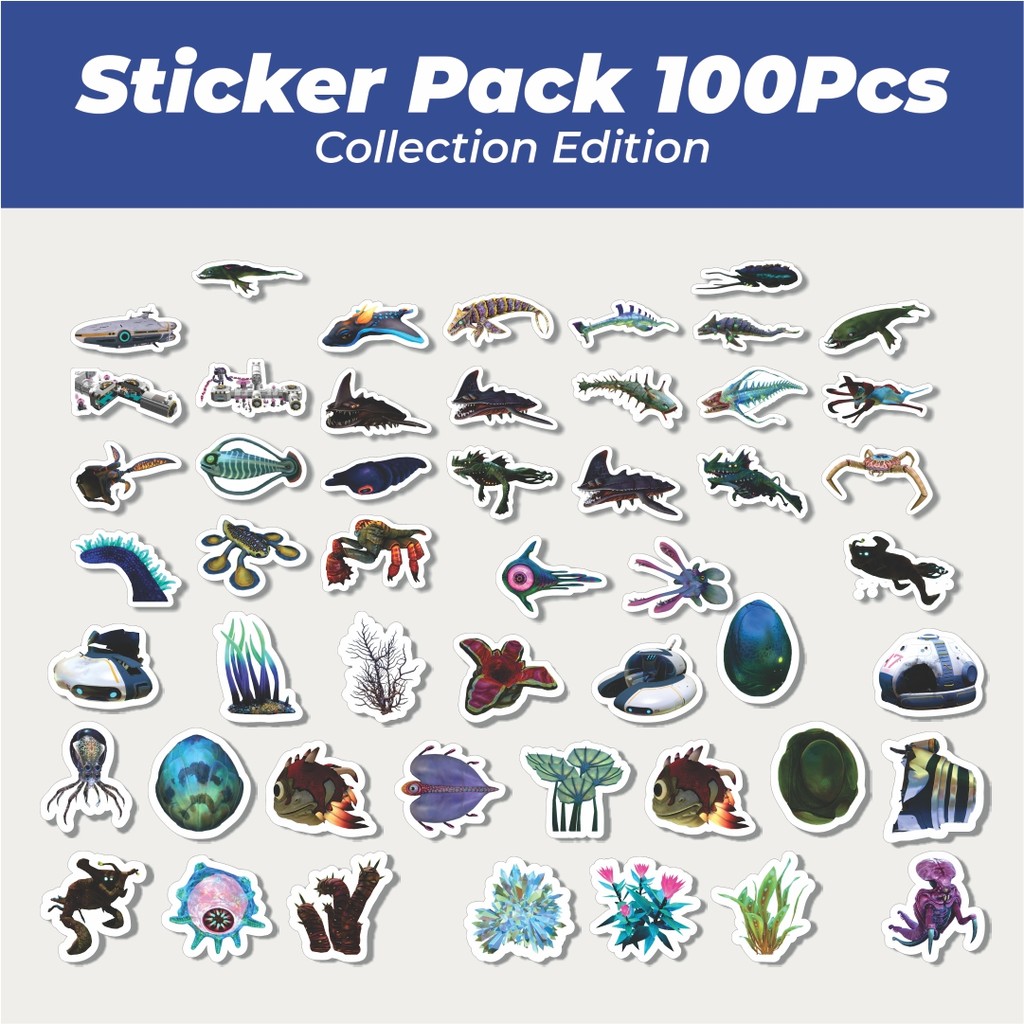 

Hot Stiker Game Series Subnautica Karakter Mix 1 Lucu Anti Air Stikers Berperekat Waterproof Sticker Decal Buat Motor Helm Buku Journal Koper Casing HP Laptop Botol Minum