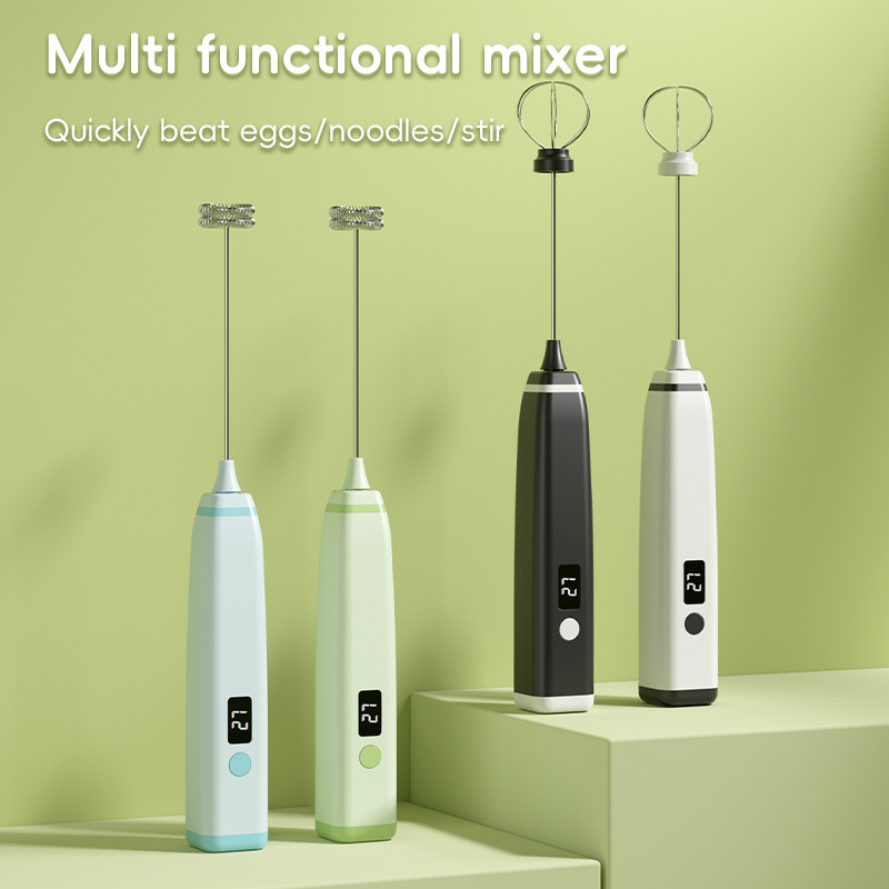 Milk Coffee Frother Handheld Rechargeable Electric Milk Frother Automatic Stirring Milk Frother