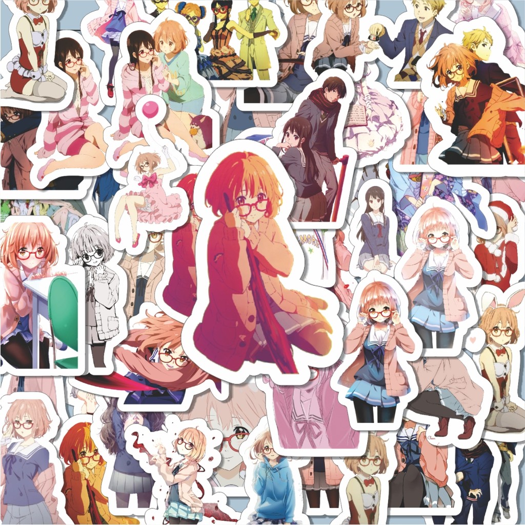

100PCS Lucu Stiker Anime Series Beyond The Boundary Karakter Mix 1 Stiker Aesthetic Stiker Anti Air Stikers Berperekat Waterproof sticker decal buat Motor Helm Buku Journal Koper Casing HP Laptop Botol Minum Hadiah anak