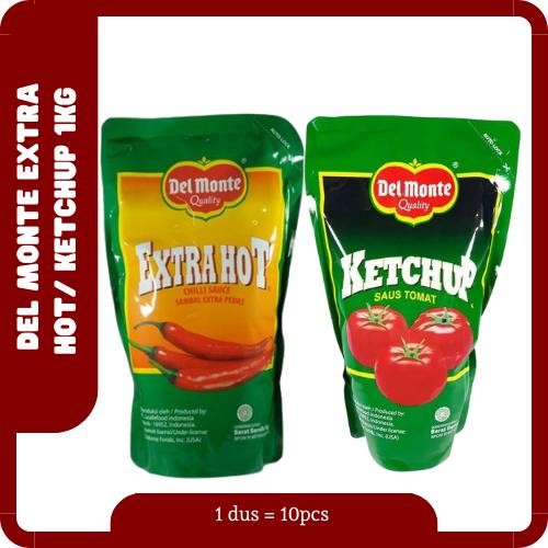 

PROMO! Del monte Extra Hot 1kg / Delmonte Ketchup 1kg | Del Monte Saos Sambal 1kg / Delmonte Saus Tomat 1kg - Extra Hot 1kg