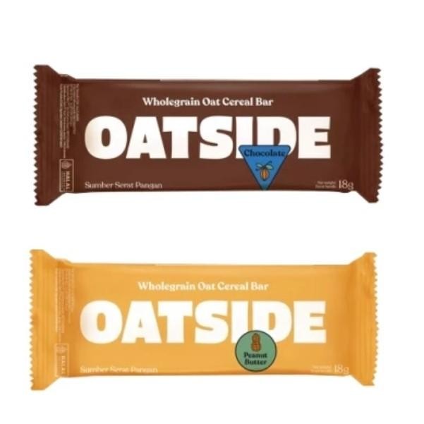 

Oatside Wholegrain Oat Cereal Bar Snack Oat Rasa Coklat / Peanut Butter 18gr