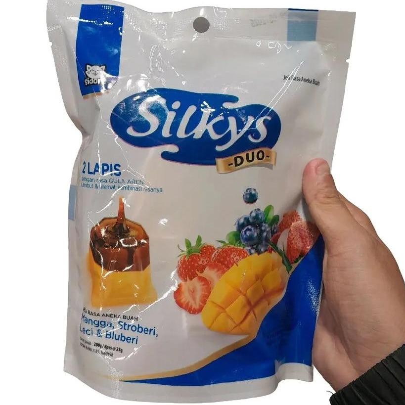 

Silkys Duo Jelly 2 Lapis Rasa Aneka Buah dengan Aren 200gr