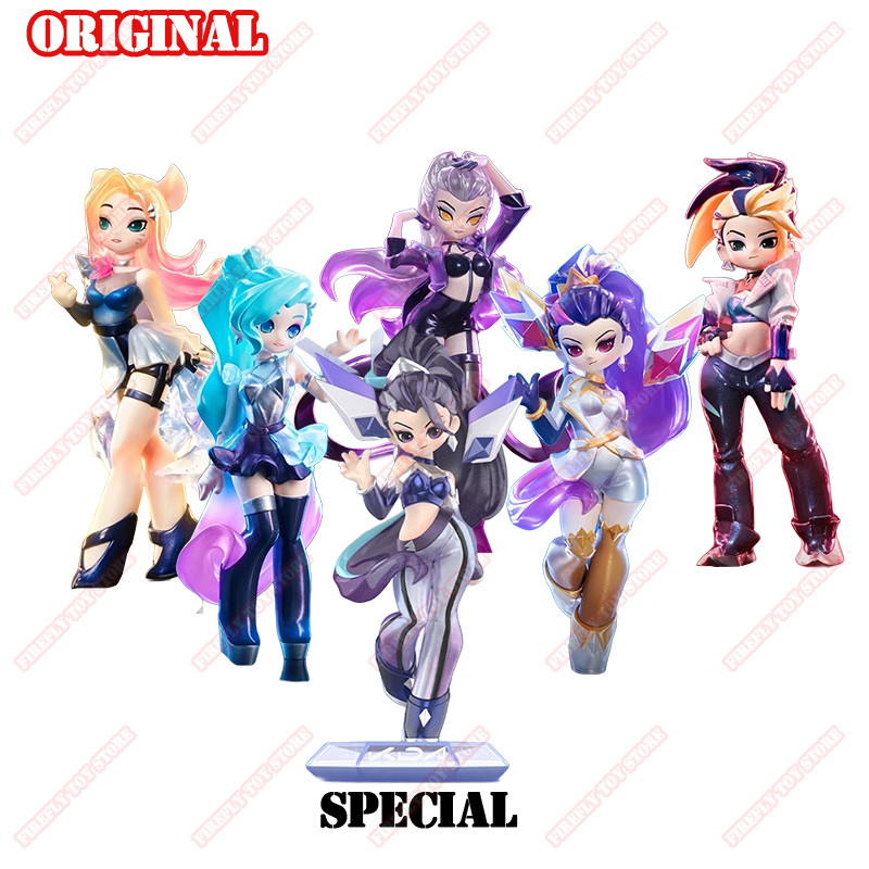 League of Legends Animation Game Peripheral Toys KDA All Out Kaisa Akali Ari Seraphine Anime Action 