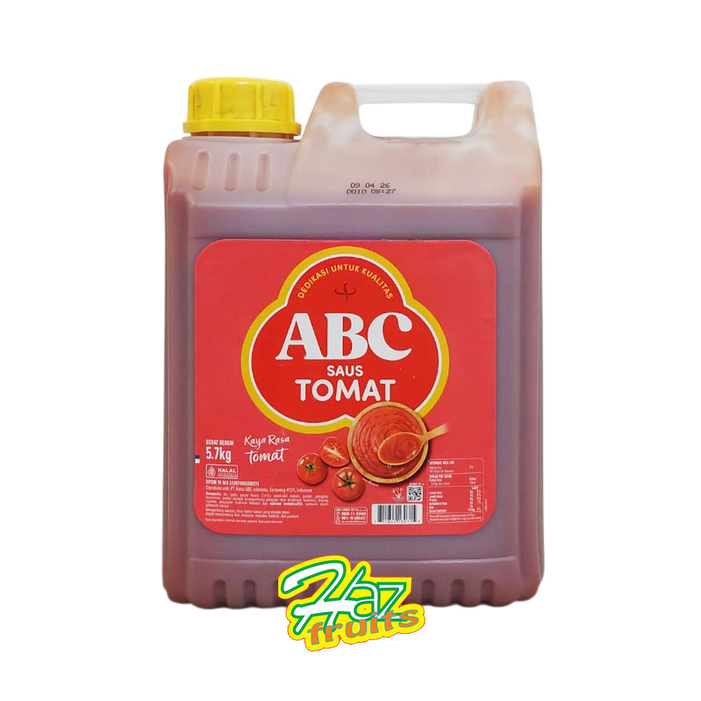 

ABC Saus Tomat Jerigen 5.7 kg - Tomato Sauce