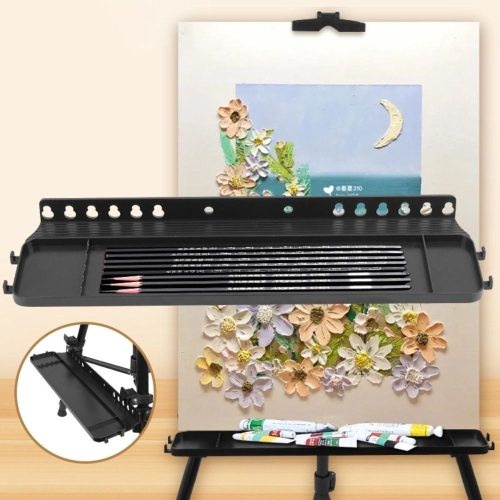 

Replacement Detachable Easel Tray Shelf Easy to Install Durable Sketch Storage Rack 34X10CM Plastic Painting Tools Tray Student