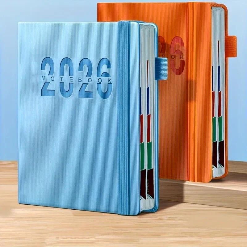 

400 Pages Notepad 2026 Schedule Notebook A5 Planner 365 Days Diary Agenda Journal Notebooks Writing Pads Office School Supplies