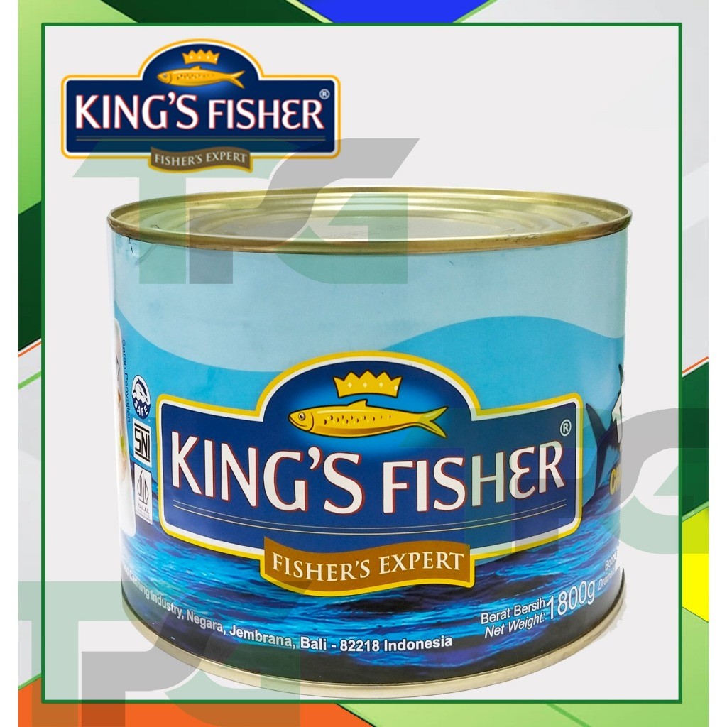 

Kings Fisher - Tuna siap makan chunk in oil / chunk in brine jumbo 1800 gr