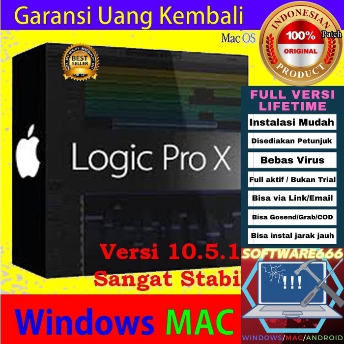 Software Edit Musik Logic Pro X 10.5.1 [MacOS / Apple / MacBook] - SOFTWARE - APLIKASI - PC