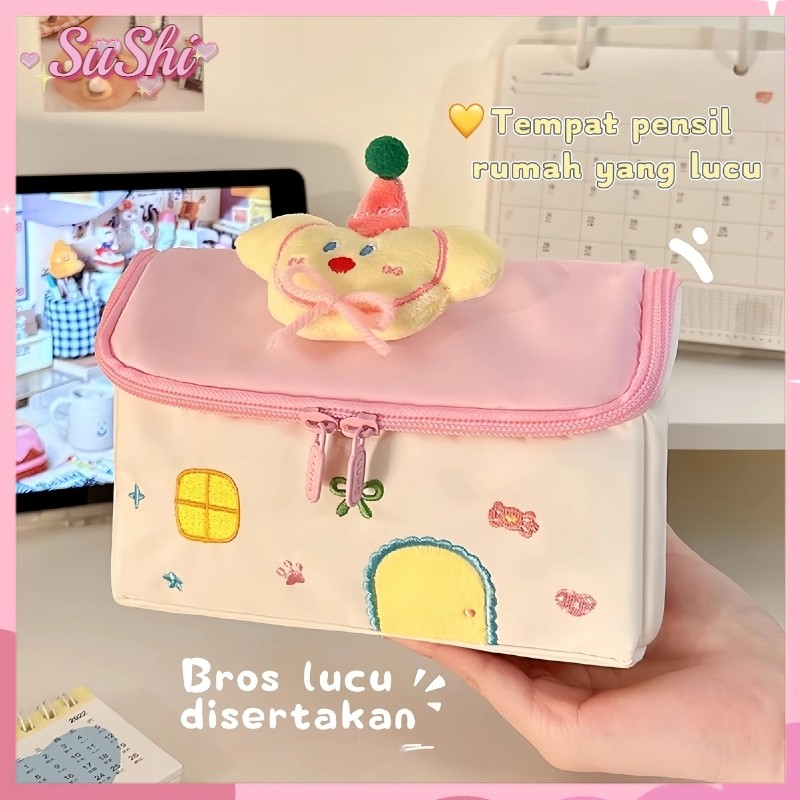 

[COD] Tas Alat Tulis Berkapasitas Kartun / Tas Penyimpanan Alat Tulis Anak-Anak / Tas Penyimpanan Bernilai Yang Diimpor Waterproof / Tas Kosmetik Travel Lucu