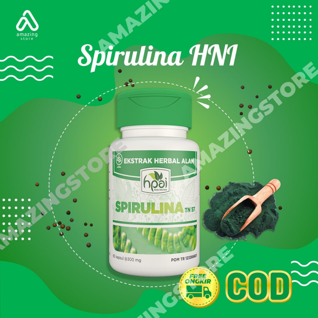 SPIRULINA - Suplemen kesehatan sumber klorofil - HNI HPAI ORIGINAL
