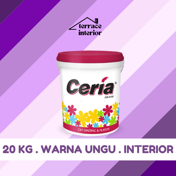 Cat Tembok Interior Propan Ceria  Warna Ungu 20 Kg