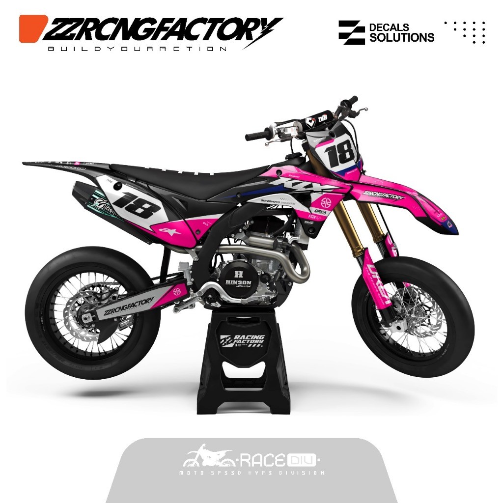 DECAL STIKER KLX GORDONS / CRF 150L / KLX BF FULL BODY DESAIN COSTUM