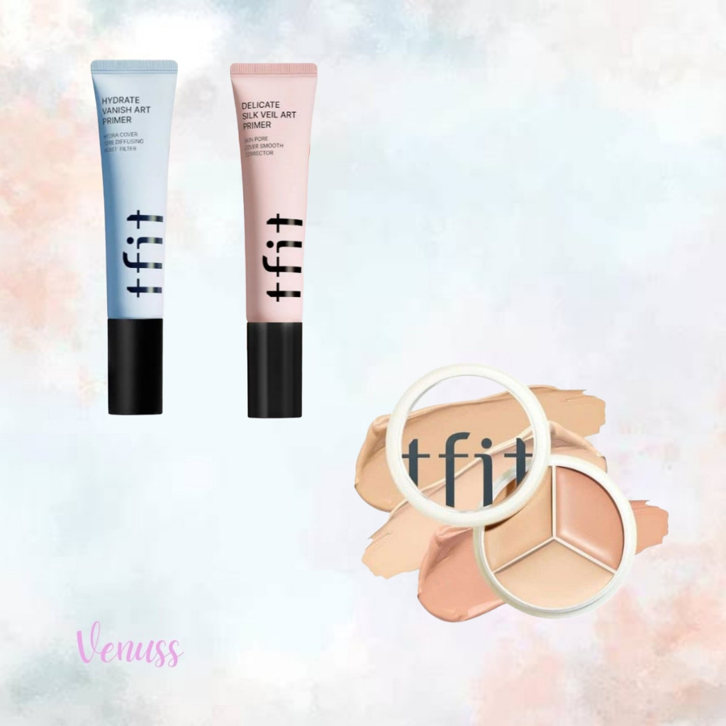 Tfit delicate silk veil art primer 30ml | tfit hydrate vanish art primer 30ml | tfit cover up pro co