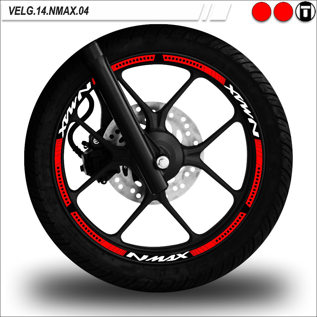 STICKER VARIASI VELG MOTOR RING 14 SEMUA TYPE NMAX 04