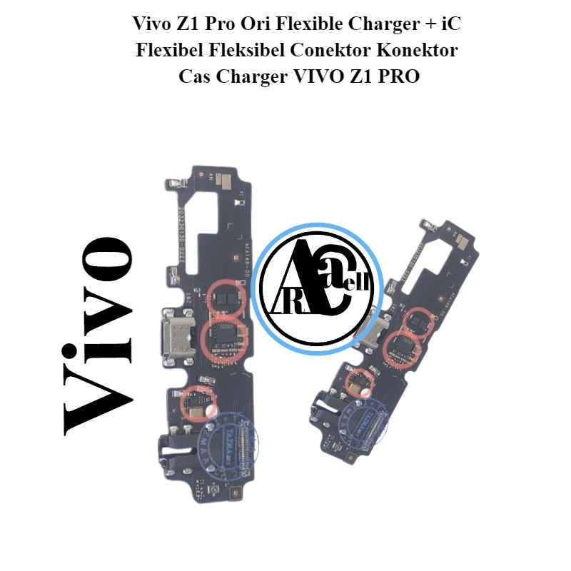 Vivo Z1 Pro Ori Flexible Charger + iC Flexibel Fleksibel Conektor Konektor Cas Charger VIVO Z1 PRO