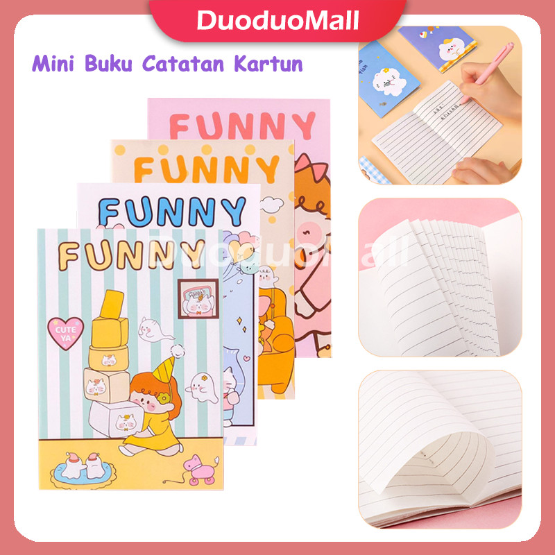 

Buku Tulis Mini Motif Kartun/Buku Catatan Kecil