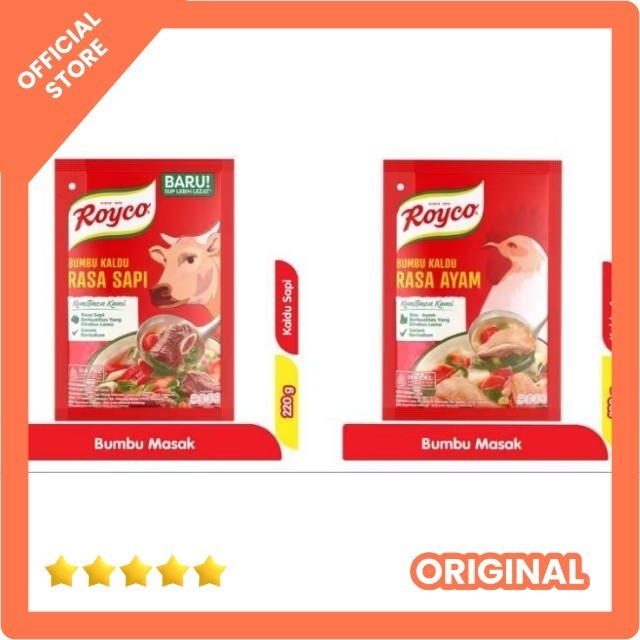 

Royco Bumbu Kaldu Penyedap Rasa Sapi 220gr - Ayam