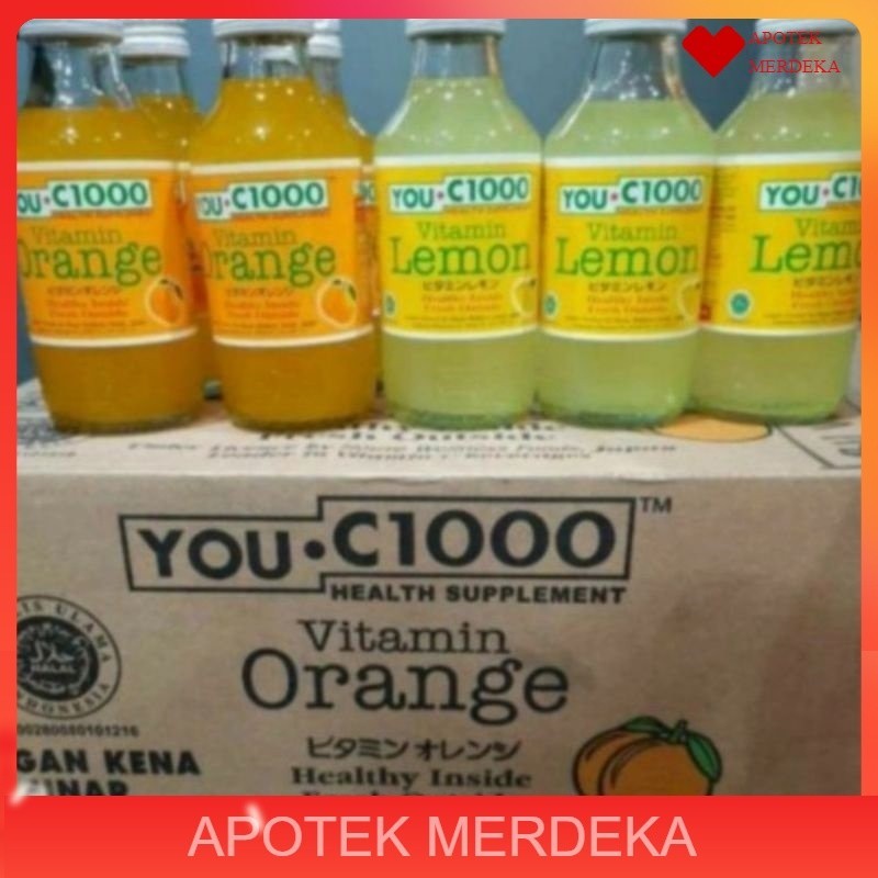 

You C 1000 140 Ml / Youc1000 You C 1000 Botol Kaca 140ml / You C 1000 Orange / Lemon / You C1000 Minuman Vitamin C