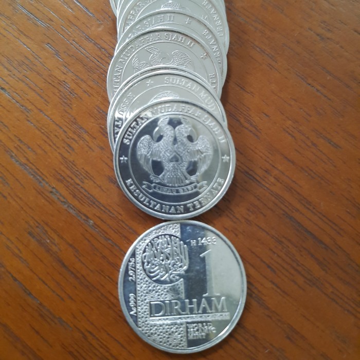 LOGAM MULIA 1 DIRHAM WAKALA KESULTANAN TERNATE KOIN PERAK MURNI FINE SILVER COIN