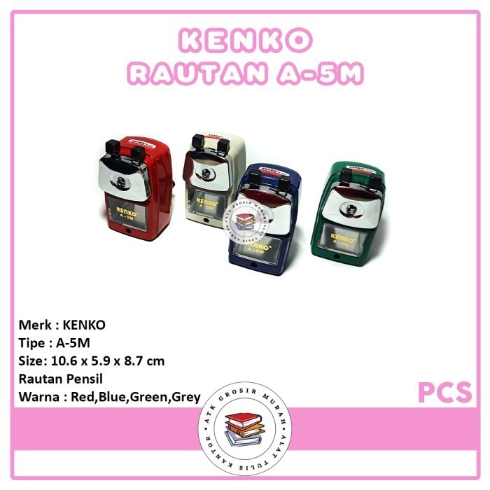 

promo ✨ -Rautan Pensil / Kenko Pencil Sharpener A-5M
